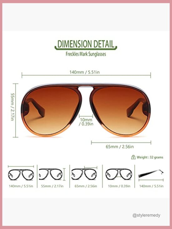 Polycarbonate Frame UV400 Protection Retro Aviator Sunglasses Unisex main image 7